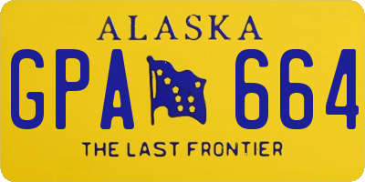 AK license plate GPA664