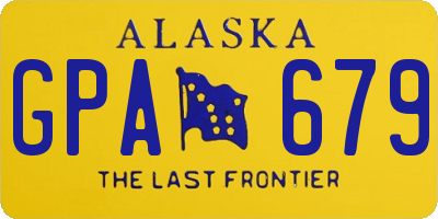 AK license plate GPA679