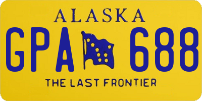 AK license plate GPA688