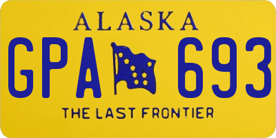 AK license plate GPA693