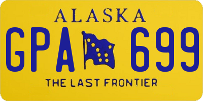 AK license plate GPA699