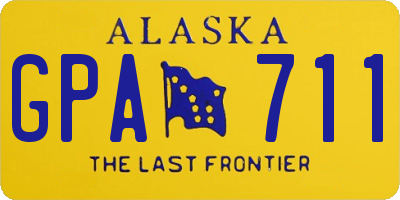 AK license plate GPA711