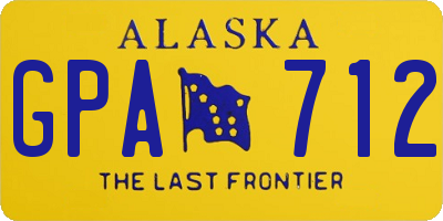 AK license plate GPA712