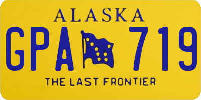 AK license plate GPA719