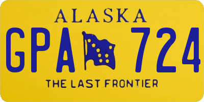 AK license plate GPA724