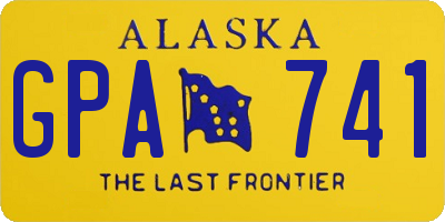 AK license plate GPA741
