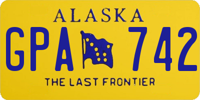 AK license plate GPA742