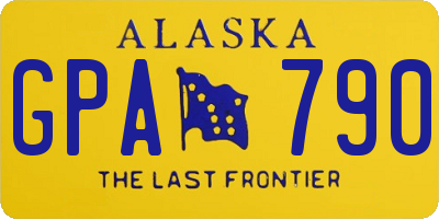 AK license plate GPA790