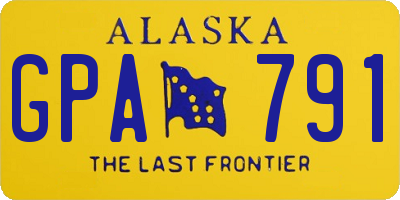 AK license plate GPA791