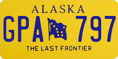 AK license plate GPA797