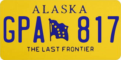 AK license plate GPA817