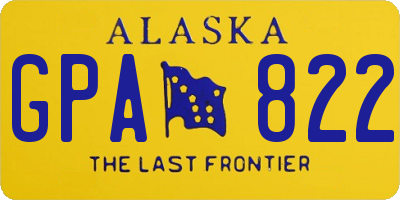 AK license plate GPA822