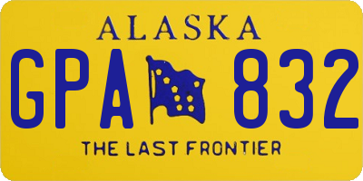 AK license plate GPA832