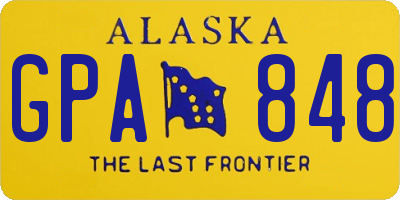 AK license plate GPA848