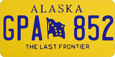 AK license plate GPA852