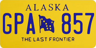 AK license plate GPA857