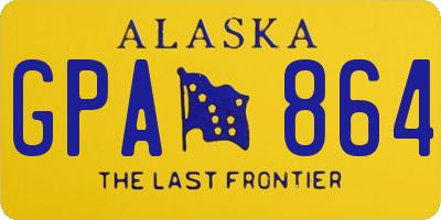 AK license plate GPA864