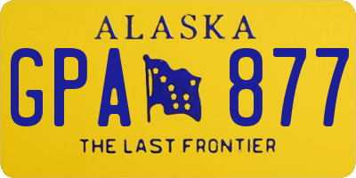 AK license plate GPA877