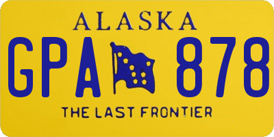 AK license plate GPA878