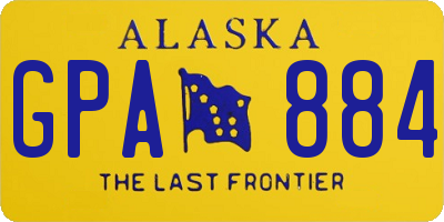 AK license plate GPA884