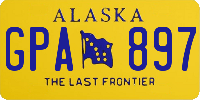 AK license plate GPA897