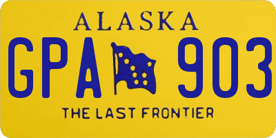 AK license plate GPA903