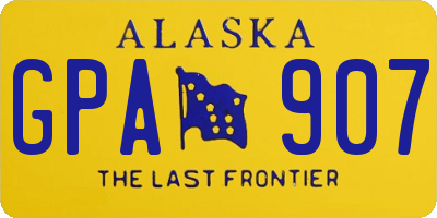 AK license plate GPA907