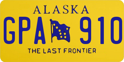 AK license plate GPA910