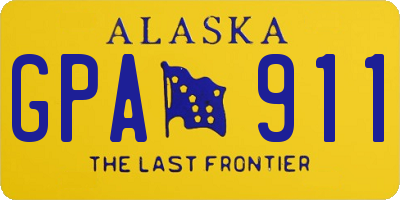 AK license plate GPA911