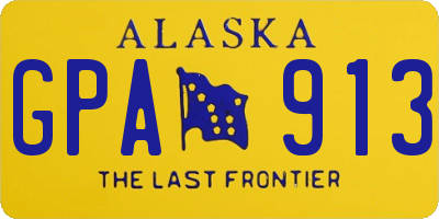 AK license plate GPA913