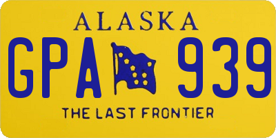 AK license plate GPA939