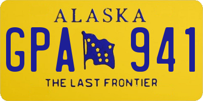 AK license plate GPA941