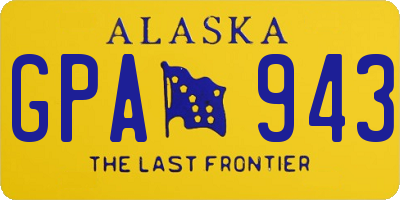 AK license plate GPA943