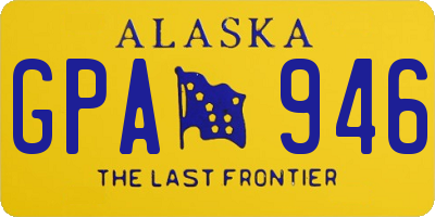 AK license plate GPA946