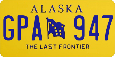 AK license plate GPA947