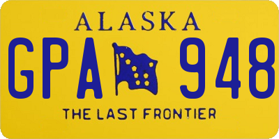 AK license plate GPA948