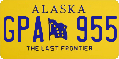 AK license plate GPA955