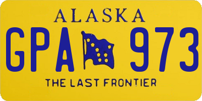 AK license plate GPA973