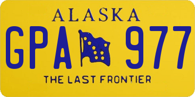 AK license plate GPA977