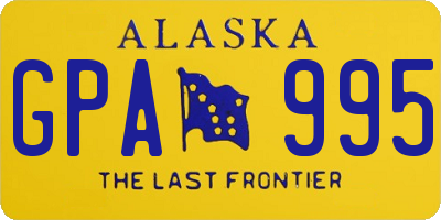 AK license plate GPA995