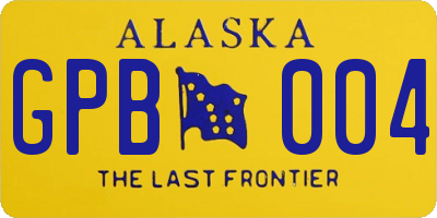 AK license plate GPB004