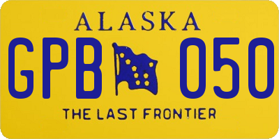AK license plate GPB050