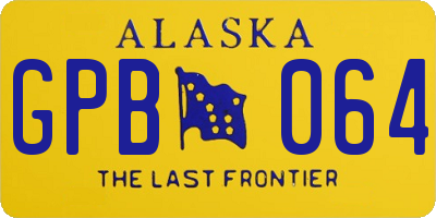 AK license plate GPB064