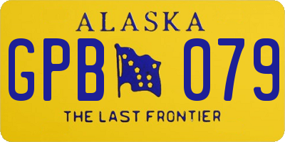 AK license plate GPB079
