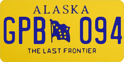 AK license plate GPB094