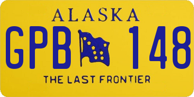 AK license plate GPB148