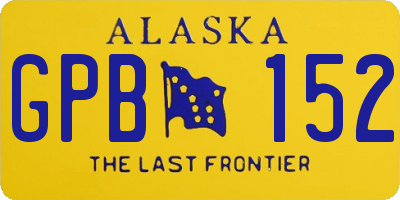 AK license plate GPB152