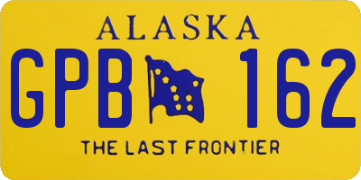 AK license plate GPB162