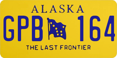 AK license plate GPB164
