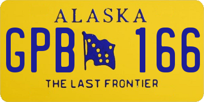 AK license plate GPB166